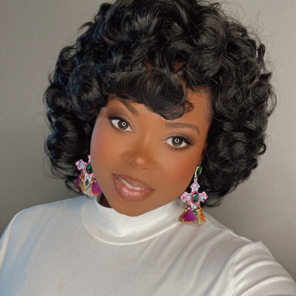 “The Cross” Gorgeous Fringe Oversized Earrings - Picture 10 of 17